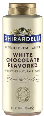 Ghirardelli Sauce au chocolat blanc, bouteille compressible de 473 ml