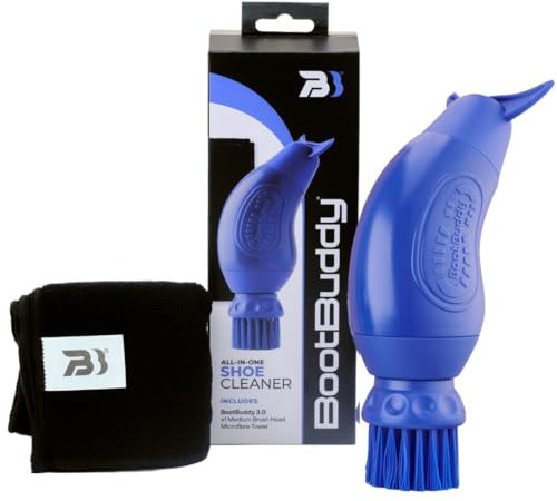 BootBuddy Shoe & Boot Cleaner Brush – Footwear Cleaning Kit for Hiking Boots, Golf Shoes, Football Boots, Running Shoes & Wellies – Cleans Mud, Dirt & Stains in Minutes – As Seen on Dragons’ Den