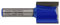 Tivoly XT60642067842 - Fresas para desbrozadora recta, 2 cortadores de diamante, 20 mm de diámetro, color azul