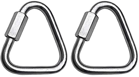 MarineNow 316 Edelstahl Delta Quick Link Marine Grade Dreieck wählen Größe und Menge (02er-Pack, 10 mm)