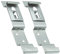 Autodomy Pack 2 Unites Porte Plaque Immatriculation 125x25 mm | Support Plaque Immatriculation Voiture Universel en Acier INOX + 4 Vis | Plaque Immatriculation Voiture, Remorque e Camion