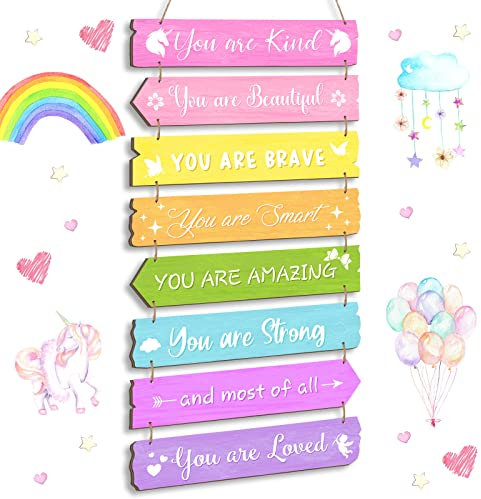Inspirierende Regenbogen-Wanddekoration, ästhetische Regenbogen-Wandkunst, Mädchenzimmer, Wanddekoration, Regenbogen-Wandbehang, Zimmerdekorationen für Teenager, Mädchen, Wohnheim, Dekoration