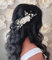 Unicra Haarkamm für Braut, Hochzeit, Seiten, silberfarben, Haarschmuck, Kristall, Brautschmuck, Kopfschmuck für Frauen und Brautjungfer