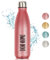 Glitzer-Trinkflasche aus Edelstahl | Personalisiert | Namensflasche | Thermoflasche | BPA-Frei | Geschenkidee | Rosé