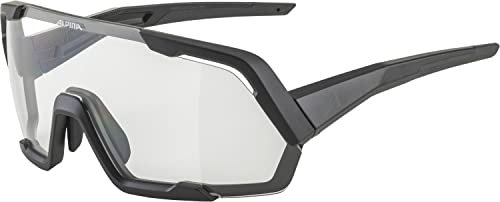 ALPINA Unisex - Erwachsene, ROCKET Sportbrille, black matt/clear lens, One Size