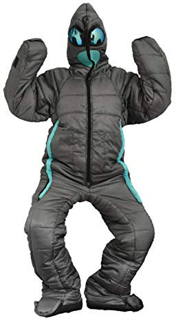 Humanoider Schlafsack, Tragbarer Schlafbeutel, Alien-Schlafsack Humanoide Mumie Ganzkörper-Schlafsack für Erwachsene, tragbar, mit Ärmeln, Armen, Beinen für Outdoor-Camping Gimocool