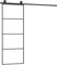 vidaXL Porte Coulissante avec Kit de Guincaillerie Porte Givrée Rail Coulissant Butées de Porte Bloc Anti-Saut 76x205 cm Verre ESG