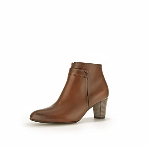 Gabor Damen Ankle Boots, Frauen Stiefeletten,Moderate Mehrweite (G),Kurzstiefel,uebergangsschuhe,Cognac/EF (Micro),40 EU / 6.5 UK