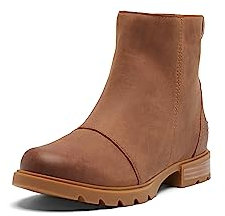 Sorel Donna EMELIE™ III ZIP WP, Stivali Alti con Risvolto, Velluto Abbronzatura, Gomma 2, 39 EU