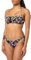 EMPORIO ARMANI Damen Logomania Band & Bow Brazilian Bikini Set, Black/Heart Logo PR, L