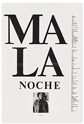 EDSC Filmposter Mala Noche Leinwandbild Wandkunst Dekor Bild Gemälde für Wohnzimmer Schlafzimmer Dekoration Rahmen: 60 x 90 cm