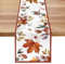 Bonhause Tischläufer Herbst Blätter Tischläufer Ahornblätter Erntedankfest Eukalyptus Küche Esstisch Dekoration für Drinnen Draußen Urlaub Party Waschbar Wohnkultur Tafeltuch (33 x 183 cm)
