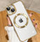 vomubao Cover per iPhone 13 Magnetica Custodia Compatibile con MagSafe, Anti-Scratch Trasparente Custodia Telefono Magnetico per iPhone 13 con Protezione Fotocamera-Oro