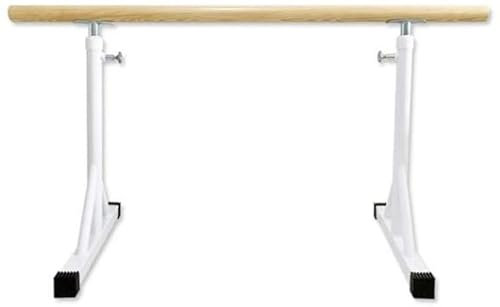 Portable Home 80–120 Kinder-Ballettstange, freistehend, aus Holz, verstellbar, robust, für Tanz, Stretch, Ballett, Tanz, Fitness (weiß 1 m) (rosa 1 m) (weiß 1 m)