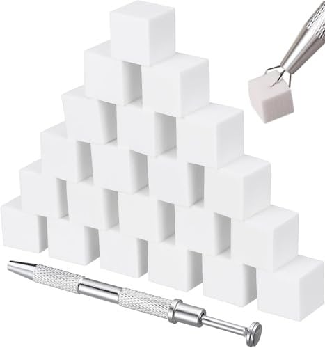 Beavorty Nail Sponges for Ombre, Ombre Nails Design with Metal Grabber,Nail Art Tools Sponge Brush for Nails Art Design