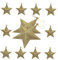 Artibetter 1 Satz 12 STK Weihnachtsstern-anhänger Sternschmuck Für Weihnachtsbaum Glitzer Stern Ornamente Goldener Stern Dekor Weihnachtsstern Ornamente Schaum Pentagramm Pack