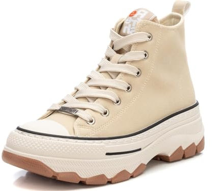 REFRESH Zapatillas de Botin Beige