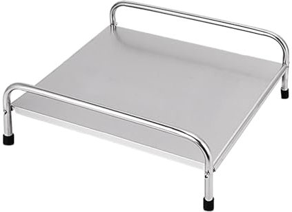 CHEOTIME Soporte Para Cocina De Inducción, Cubierta Para Estufa De Gas, Cubierta De Placa, Encimera De Acero Inoxidable, Estante De Almacenamiento Para Olla Arrocera Para Microondas, Horno