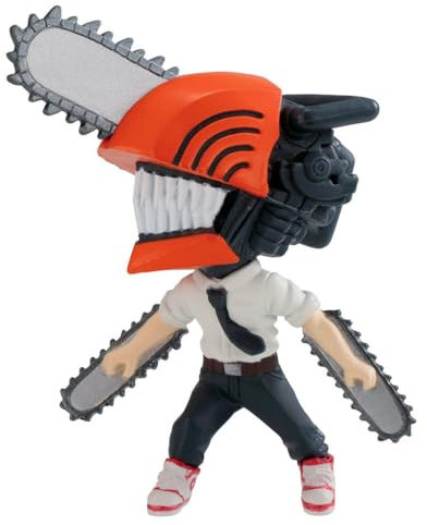 TOYS_AND_GAMES VE22066 Eylure C-Lash Chibi Masters Chainsaw Man Toy | 8cm Tall Anime Action Pose Figure Collectable Merchandise