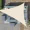 Sunnylaxx 4x4x4m Cachi Chiaro Tenda a Vela Triangolare Ombreggiante, Impermeabile Vele Parasole Protezione UV per Esterno, Giardino e Terrazza, Piscina