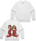 Mariah Carey Offizielles Christmas Time Tour Merch 30th Anniversary Crewneck, Weiss/opulenter Garten, XL