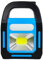 Hanzete - Linterna solar 3 en 1 recargable por USB, impermeable, linterna de emergencia