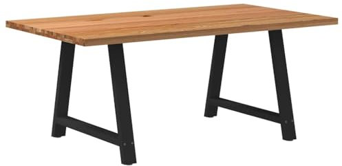 vidaXL Esstisch Hellbraun 180x100x74 cm Massivholz Eiche Rechteckig