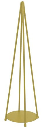 Tecnokit albero di natale in metallo con ripiani, struttura in acciaio, albero di natale già montato, stile industriale, per interno ed esterno, albero di natale pino (Oro, Piccolo 17x60)