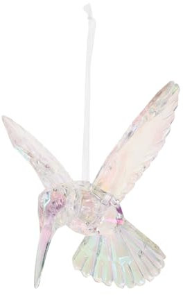 BESTonZON Transparenter Vogel Anhänger Weihnachtsbaumschmuck Weihnachtsschmuck Weihnachtsanhänger Für Schmuck Dekorationen Für Den Weihnachtsbaum Klare Weihnachtsornamente Aus