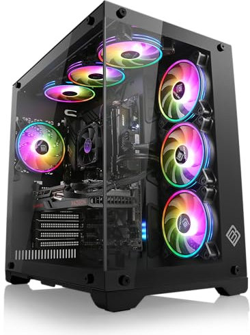 CSL-Computer Express PC 1004 mit Ryzen 7 5700X 8× 3400 MHz, 1000 GB M.2 SSD, 32 GB DDR4-RAM, GeForce RTX 4070, GIGABYTE Mainboard, USB 3.2