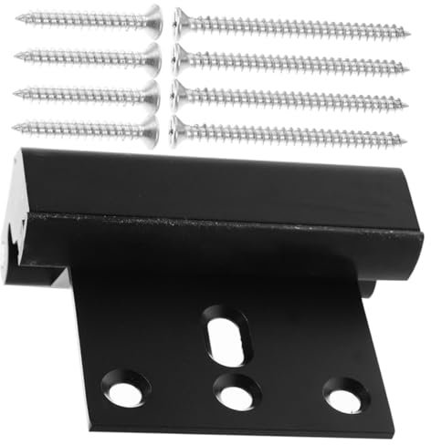 Angoily Diebstahlsicheres Türschloss Für Zu Hause Kippen Sperren Stopper Platte Riegel Tragbar Code Tor Wand Offen Schwarz Schnappen Türschlossschutz Extra Metall Black