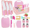 24PCS Kids kitchen knife Set for Chopping Mini Toddler Cutting Set with Knife,Foldable Storage Box,Crinkle Cutter,Cookie Cutters and more for Boys and Girls