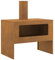Braciere in acciaio corten, con scarico fumo, per esterni, 80 x 50 x 96 cm, per giardino, terrazza e campeggio, durevole e resistente alle intemperie