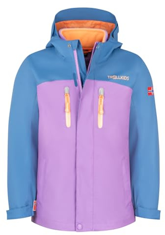 Trollkids Girls Bryggen 3in1 Jacket 164, Cornflower