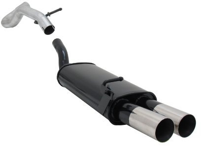 Novus Sportauspuff Gruppe N 2x76 RL-Design