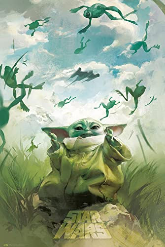 1art1 Star Wars Poster Grogu Training Plakat | Bild 91x61 cm