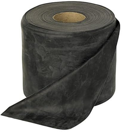 Rolyan Resistance Band – 46m Latex Exercise Band for Strength Training, Pilates & Rehab – Durable Fitness Band for Gym & Home Workouts – Recovery & Physical Elastic Therapy - Heavy, Black