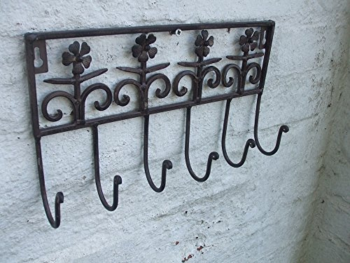 Deko-Impression Stabile, Hakenleiste, Wandhaken, Küchenhakenleiste, Eisen, Landhaus