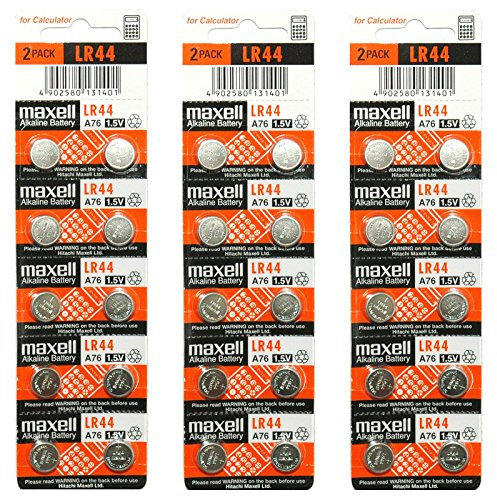 LOT DE 30 PILES MAXELL LR44 AG13 ALCALINE 1,5V