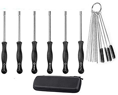OxoxO Carburetor Anpassung Werkzeug Schraubendreher mit Vergaser Reinigung Kit, der Fall für Stihl Poulan Husqvarna Rasentrimmer Motorsäge
