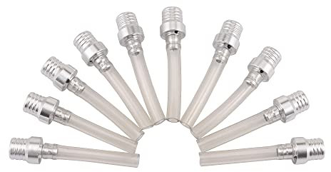 GOOFIT moto Gas Kraftstofffilter Benzin Tankdeckel Vent Entlüfter Schlauch Für ATV Pitbike Dirtbike Pack Rohr Motorrad 10 p/set splitter