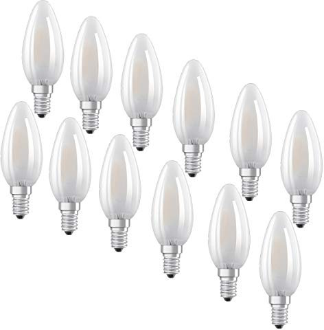 OSRAM LED BASE CLASSIC B40 E14 Kerze 4W=40W 470lm warm weiß 2700K nondim 12er