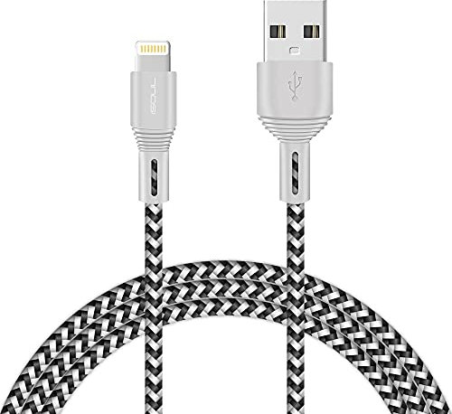 iPhone Charger Cable, Lightning Cables 6.5ft/ 2 Meter iPhone Charger Braided Long Lead USB Fast Charging Cable Compatible with iPhone 11/XR/Pro/Xs Max/X/8/7/Plus/6S/6/SE/5S/12/13 iPad Air