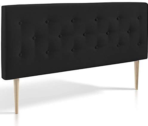 Marckonfort - Oslo Kopfteil für Bett 140 X 100 X 8 cm, gepolsterte Anthrazit