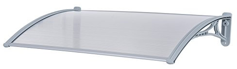 Outsunny 140 x 70 (cm) Door Awning Canopy Window Rain Shelter PC Cover Front Back Porch Window Shade
