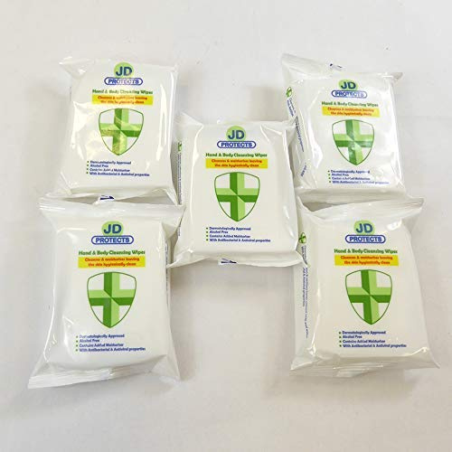 5 x 20sht Hand & Body Wipes