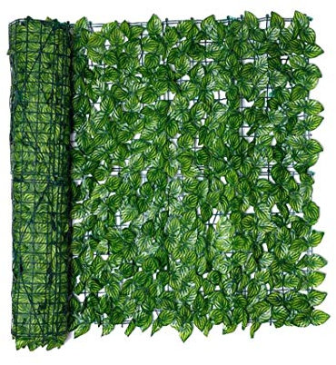 Kacniohen Künstliche Hecke Privatsphäre Zaun Bildschirm, getönte Wand, Privacy Screen für Garten Hinterhof-Patio Deck Balkon Dekoration Wassermelone Blatt 0,5 x 1 M