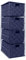 EHC Woven 4 Drawer Storage Unit Cabinet For Bathroom, Bedroom - Navy Blue