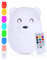 Kadoing® Bär Nachtlicht (Groß) - wiederaufladbare Nachtlampe mit Tippfunktion und Fernbedienung - Nachttischlampe für Kinder - Babylampe und Kinderlampe - Babyzimmer - Kinderzimmer - Kinderspielzeug