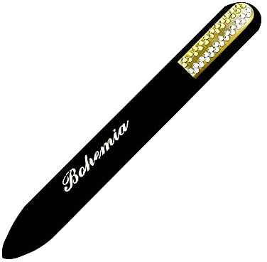 Crystallized Glass Nail File - Original Czech Product (Yellow)